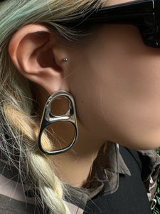 JEAN PAUL GAULTIER - Pull Tab Can Earrings - AW25 - SILVER